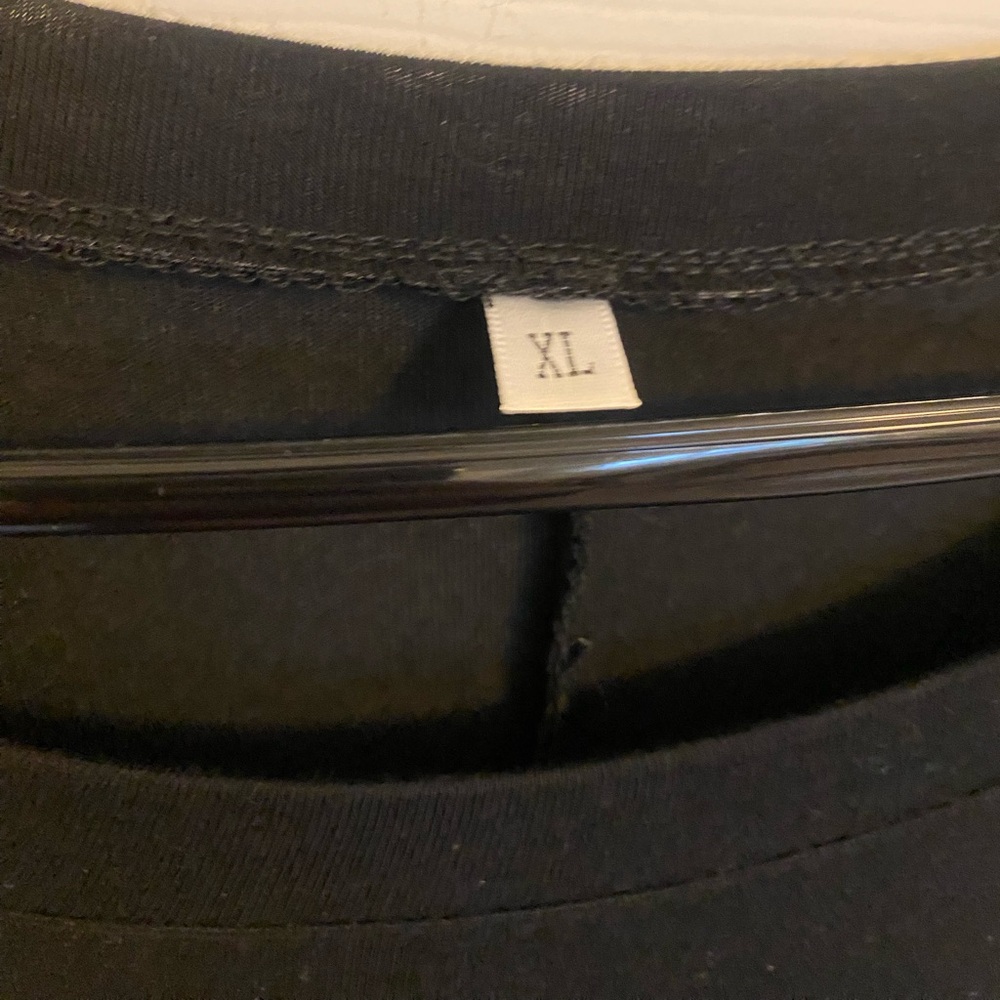 4/$10 Black t-shirt dress, size XL - Picture 6 of 6